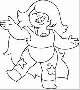 Steven Universe Amethyst Line Coloring Drawing Outline Pages Ll Character Pearl Drawings Characters Deviantart Crystal Gems Cartoon Book Choose Board sketch template