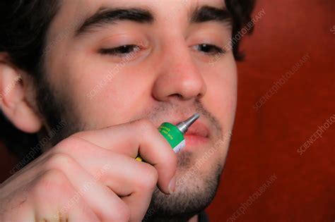 inhalant stock image  science photo library