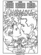 Coloring Pages Poster Color Dover Movie Classic Book Casablanca Sheets Adults Posters Publications Printable Colouring Adult Kids Own Choose Board sketch template