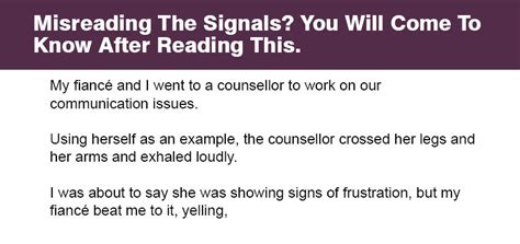 misreading  signals