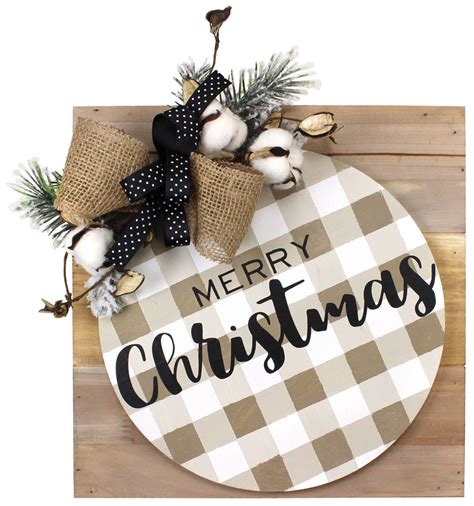 merry christmas plaid pallet crafts direct