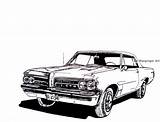 Gto Pontiac 1964 Clipart Coloring Pages Car 1969 Choose Board Clipground sketch template