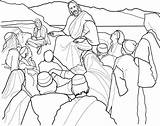 Sermon Lds Beatitudes Sheet Ostern Preaching Bergpredigt Ausmalbild Slipper Testament Mountain Activity Clipground Deseret Homeschool sketch template