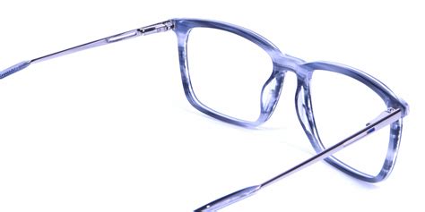 blue frame glasses rectangular men and women steve nw4