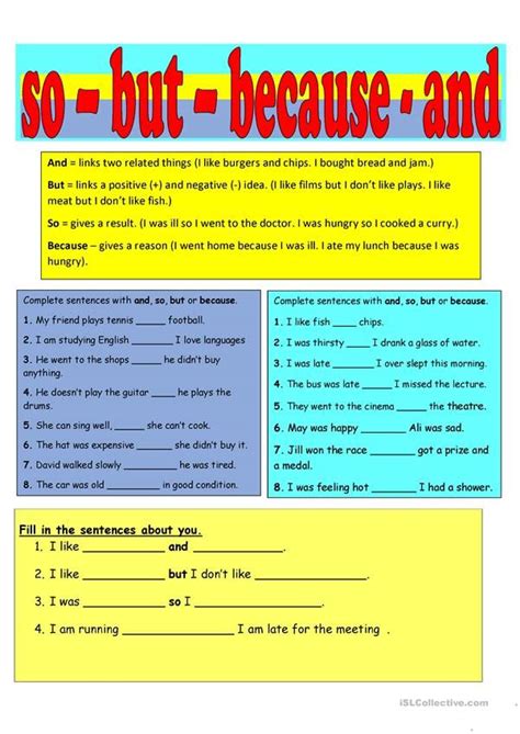 conjunctions     teaching conjunctions linking