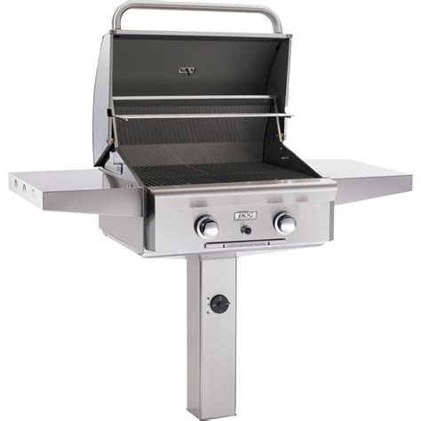 american outdoor grill   natural gas grill   ground post