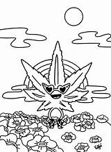 Weed Coloring Pages Printable Funny Cartoon sketch template