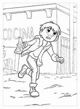 Coco Coloring Miguel Pages Running Kids Printable Getcolorings Print Color sketch template