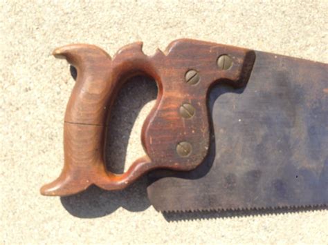 antique warranted superior hand  collectible woodworking    saws