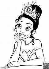 Tiana Colorings Princesses Dreamy Consent sketch template