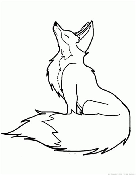 foxes coloring pages coloring home