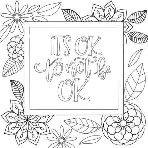 coloring pages  adults positive quotes coloring pages