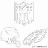 Eagles Coloring Philadelphia Scribblefun sketch template