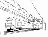 Train Coloring Pages Drawing Electric Bullet Cable Railroad Crossing Caboose Trains Passenger Printable Color Drawings Freight Getdrawings Getcolorings Thomas Speed sketch template