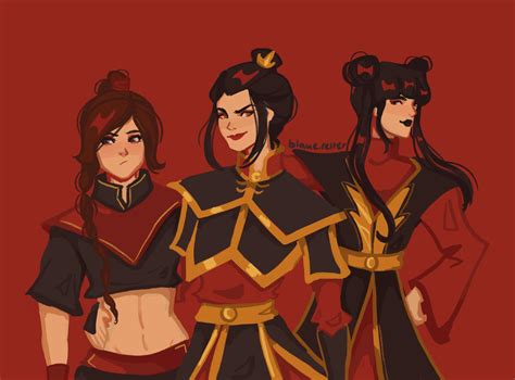 i drew azula mai and ty lee and i m really happy with