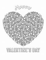 Coloring Valentines Pages Adult Printable Valentine Adults Moeilijk Happy Valentijn Heart Kids Kleurplaat Kleurplaten Sheets Hearts Print Nerdymamma Pdf Collage sketch template