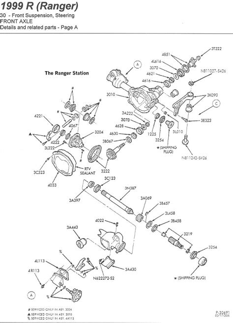 front differential diagram request ranger forums  ultimate ford ranger resource