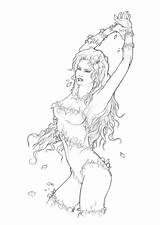 Poison Ivy sketch template