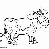 Cow Draw sketch template