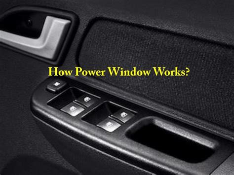 power window works