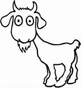 Goat Coloring Pages Cartoon Goats Printable Color Kids Clipart Animal Print Colouring Cliparts Sheet Library Sheep First Drawings Children Coloringpagebook sketch template