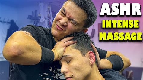 Asmr Intense Head Massage Neck Cracking Back Massage 💆‍♂️ Youtube