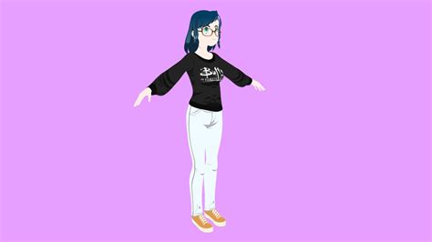 3d Anime Girl 2 Download Free 3d Model By Germanurr [bc8bd45] Sketchfab