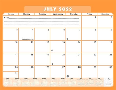 academic year  months student calendar planner edition
