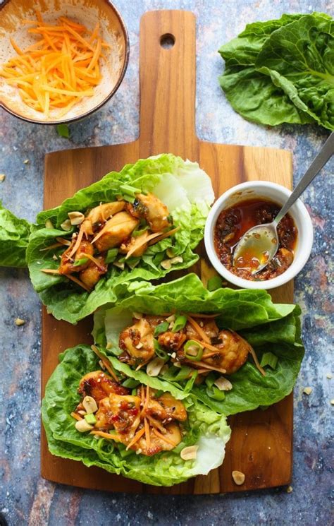 20 Minute Teriyaki Chicken Lettuce Wraps Makes For A Quick Low Carb