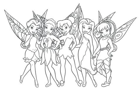 tinkerbell fairies coloring pages