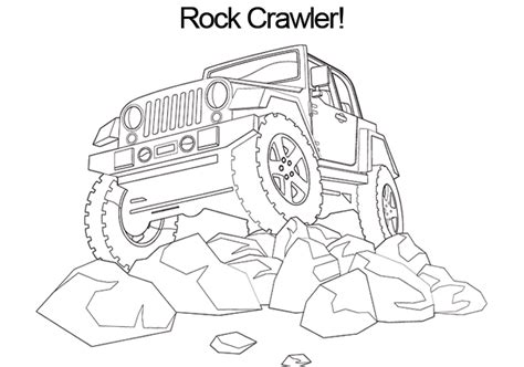 lifted jeep wrangler coloring page pages sketch coloring page