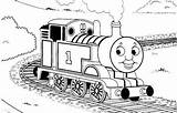 Train Coloring Thomas Pages Printable Drawing Engine James Kids Colouring Tracks Tank Print Clipart Colour Color Friends Red Paint Steam sketch template