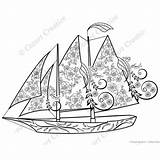 Sailboat Worthy sketch template