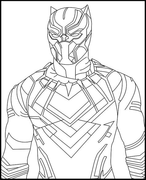 black panther coloring pages  printable