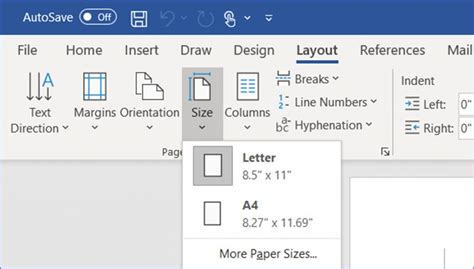 change  page size  word excelnotes