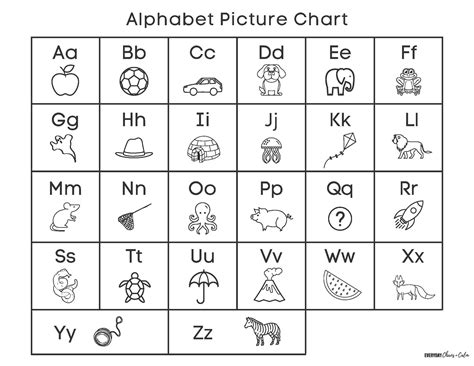 black  white alphabet chart printable alphabet cha vrogueco