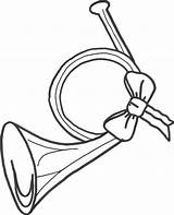 Horn Drawingtutorials101 sketch template