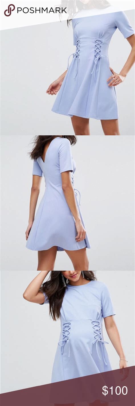 asos baby blue lace  fit  flare dress asos maternity dresses fit  flare dress
