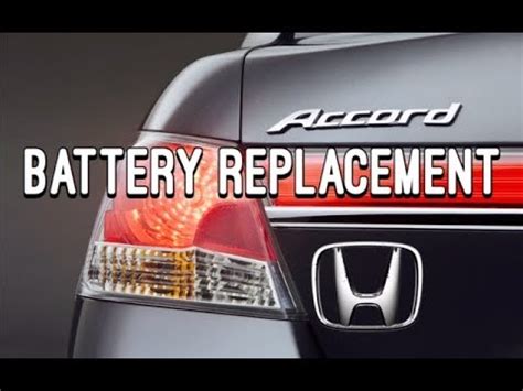 honda accord battery replacement removal   replace  car battery