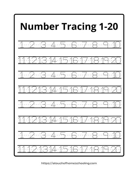printable tracing numbers   worksheets  printable templates