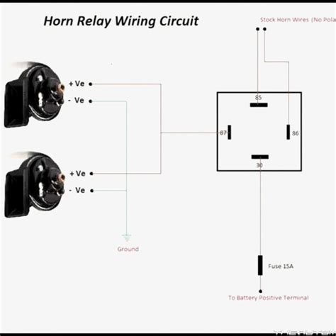 car horn wiring diagram   pin relay system properties emma diagram