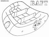 Raft Coloring Pages Life Emergency sketch template