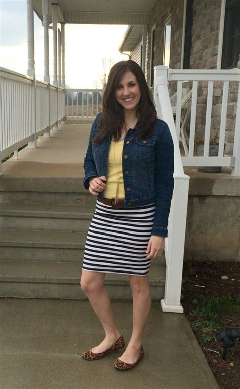 real mom style my go to striped pencil skirt whatiwore momma in