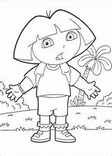 Dora Pages Coloring Explorer Printable Kids sketch template