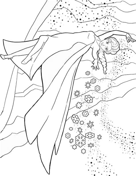 snow queen coloring pages
