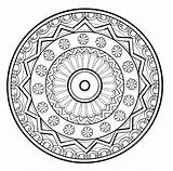 Meditation Coloring Pages Mandala Getcolorings Cheerful sketch template