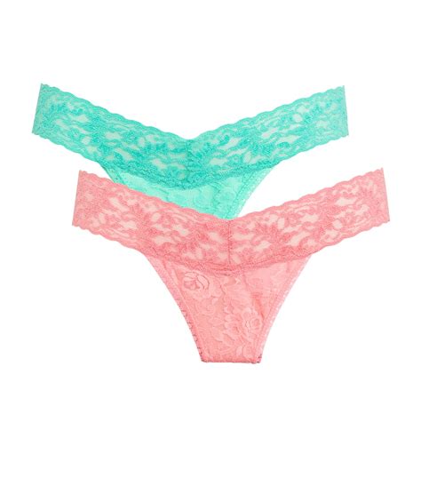 hanky panky lace low rise thongs pack of 2 harrods us
