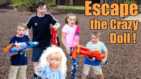 escape the crazy doll sneak attack nerf adventure with