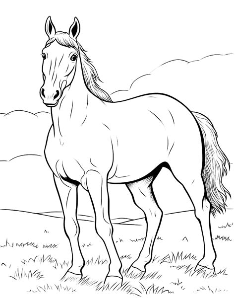 realistic ponies coloring pages