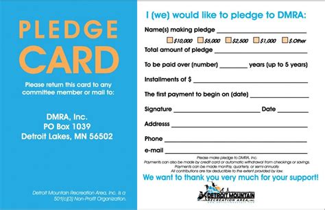 image result  pledge cards  fundraising card templates